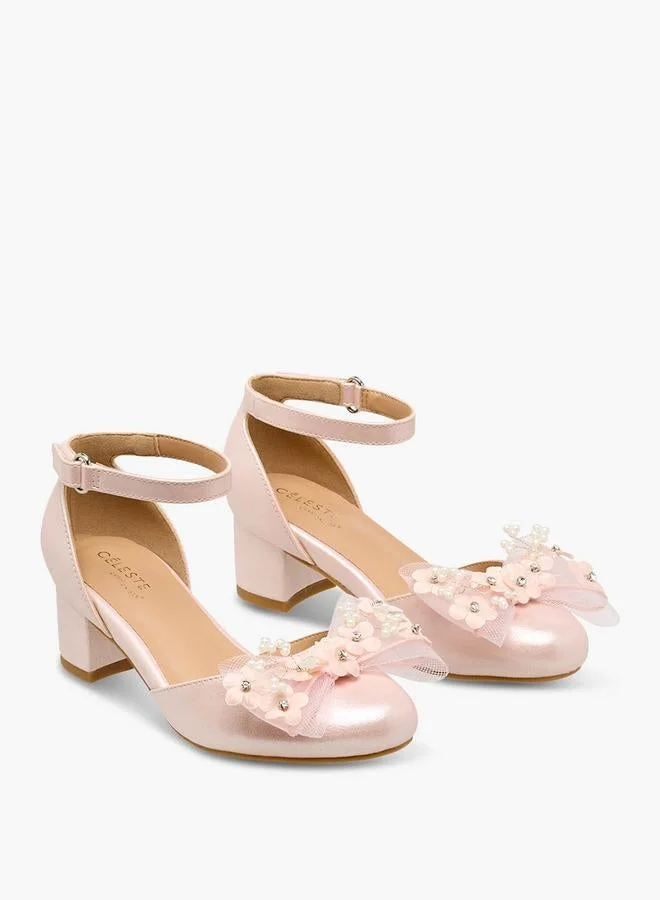 Celeste Girls Block Heel Sandals Ramadan Collection