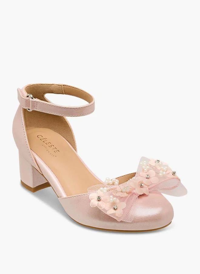 Celeste Girls Block Heel Sandals Ramadan Collection