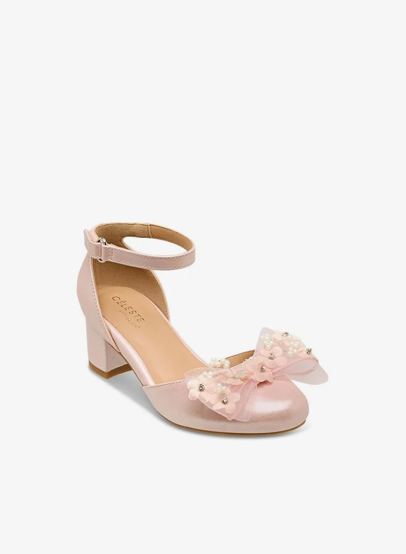 Celeste Girls Block Heel Sandals Ramadan Collection