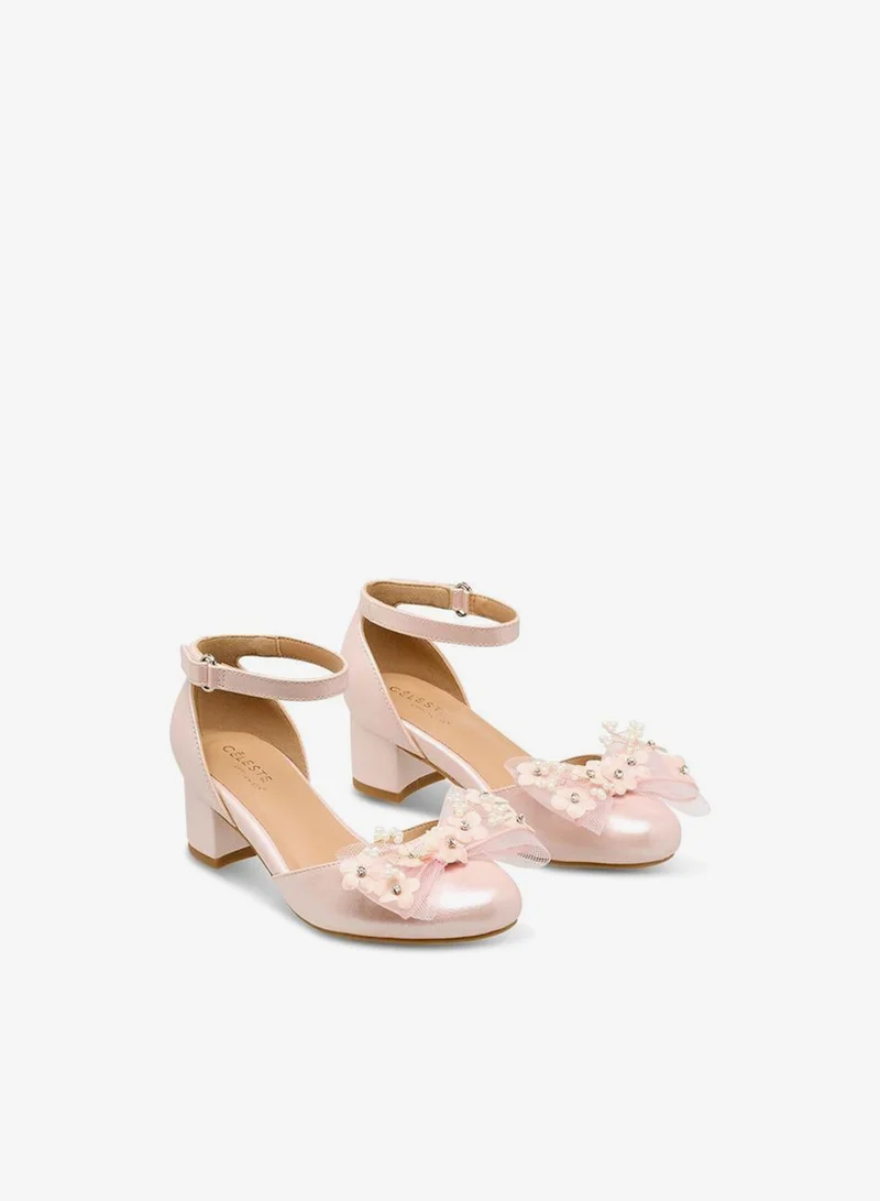 Celeste Girls Block Heel Sandals Ramadan Collection