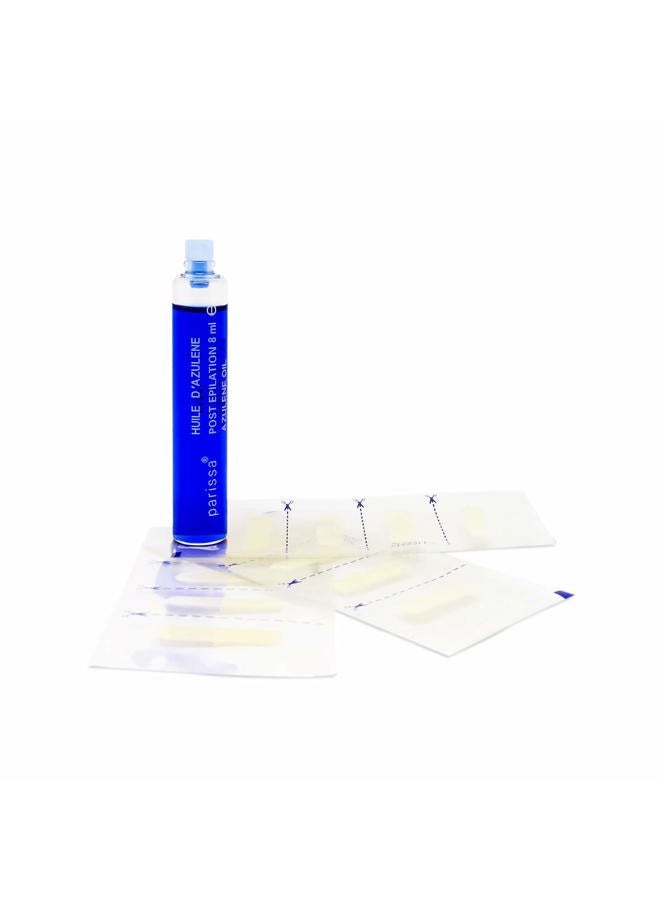 parissa Eyebrow Wax Strips (32 Strips) - Hair Removal for Women Waxing Strips Kit - Wax Kit for Eyebrows - with After Care Azulene Oil - Image 2
