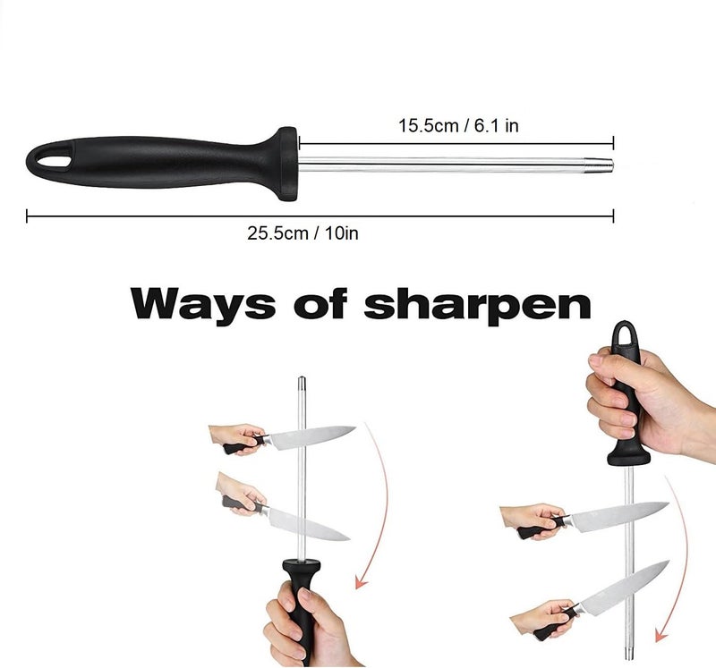 Captoola Captoola 65 Inch 4 Pieces Kitchen Knife Set Paring Knife Ultra Sharp Knife Meat Cleaver Knife Chinese Chef Knife with Sharpener Stick  - Image 3