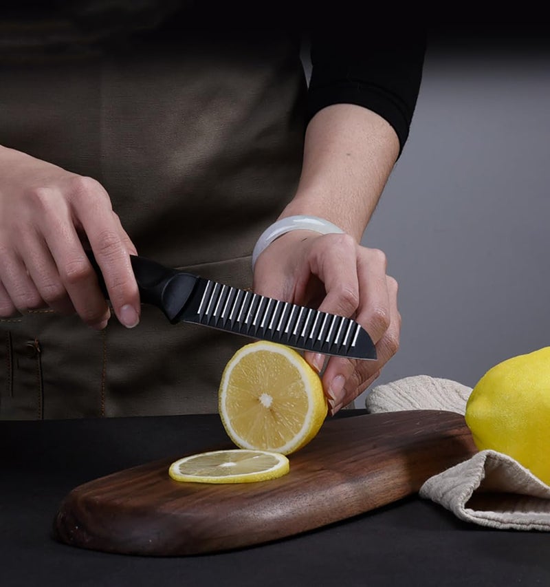 Captoola Captoola 65 Inch 4 Pieces Kitchen Knife Set Paring Knife Ultra Sharp Knife Meat Cleaver Knife Chinese Chef Knife with Sharpener Stick  - Image 5