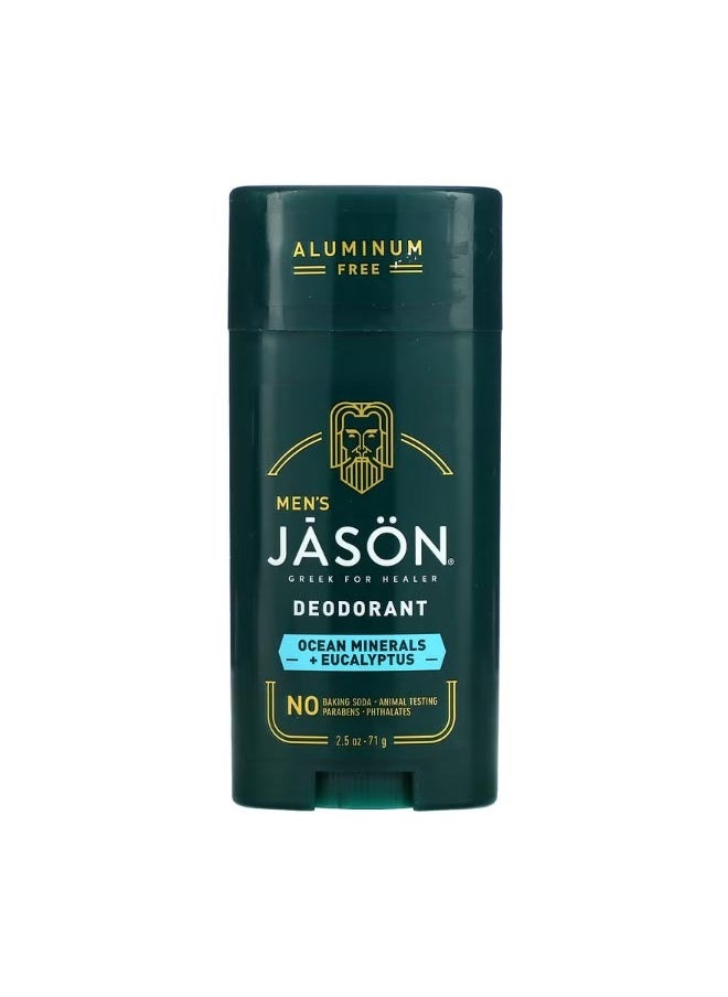 Jason Natural - Mens Deodorant Ocean Minerals  Eucalyptus  2.5 oz 71 g - Image 1