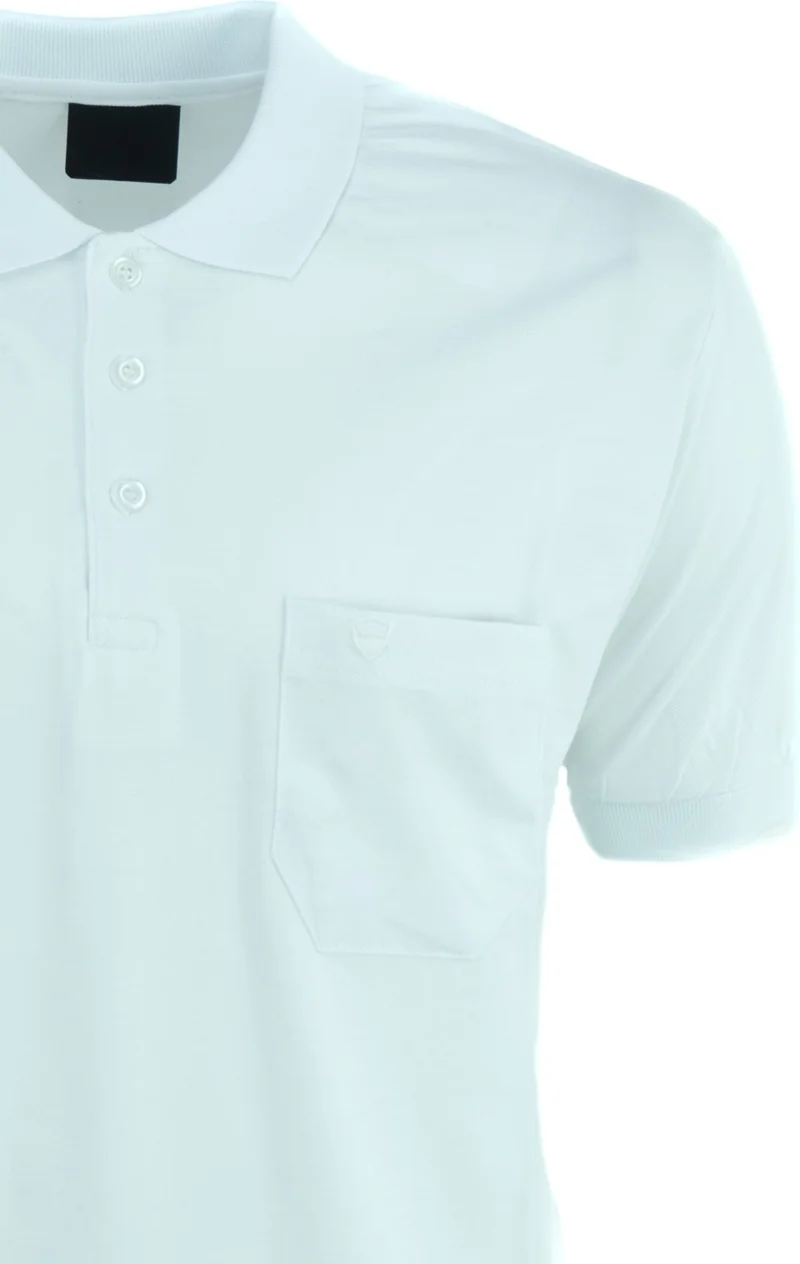 Oppland Men's Polo Collar Pocket Short Sleeve Hilfiger Model Normal Cut Cotton Lakos Fabric T-Shirt
