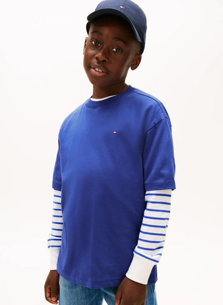 TOMMY HILFIGER Kids Essential Crew Neck T-Shirt