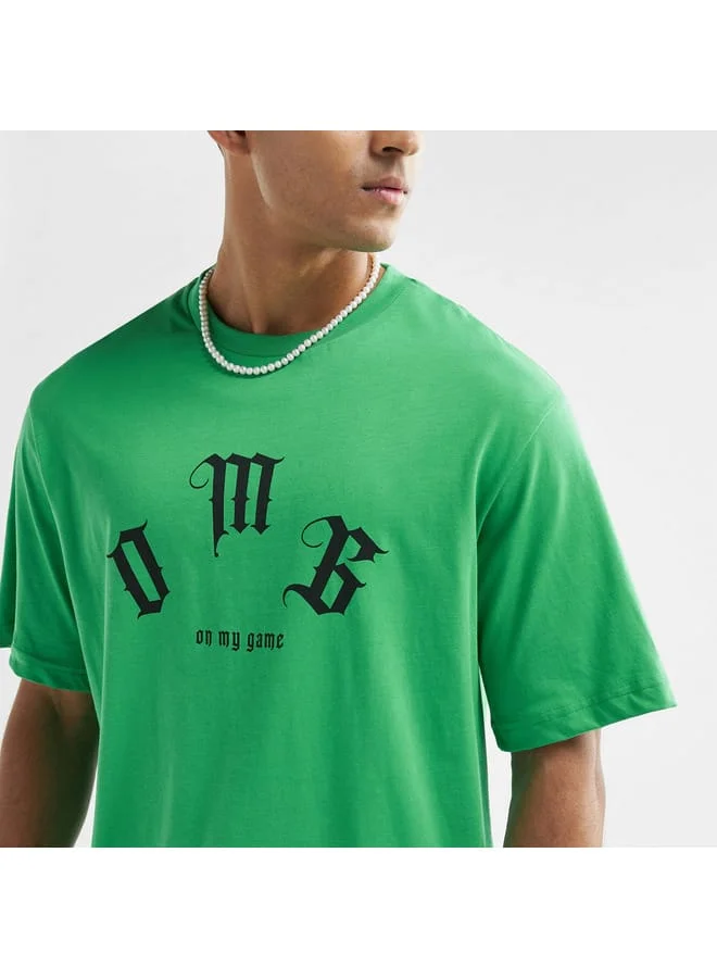 Splash FAV Printed T-shirt with Crew Neck and Short Sleeves