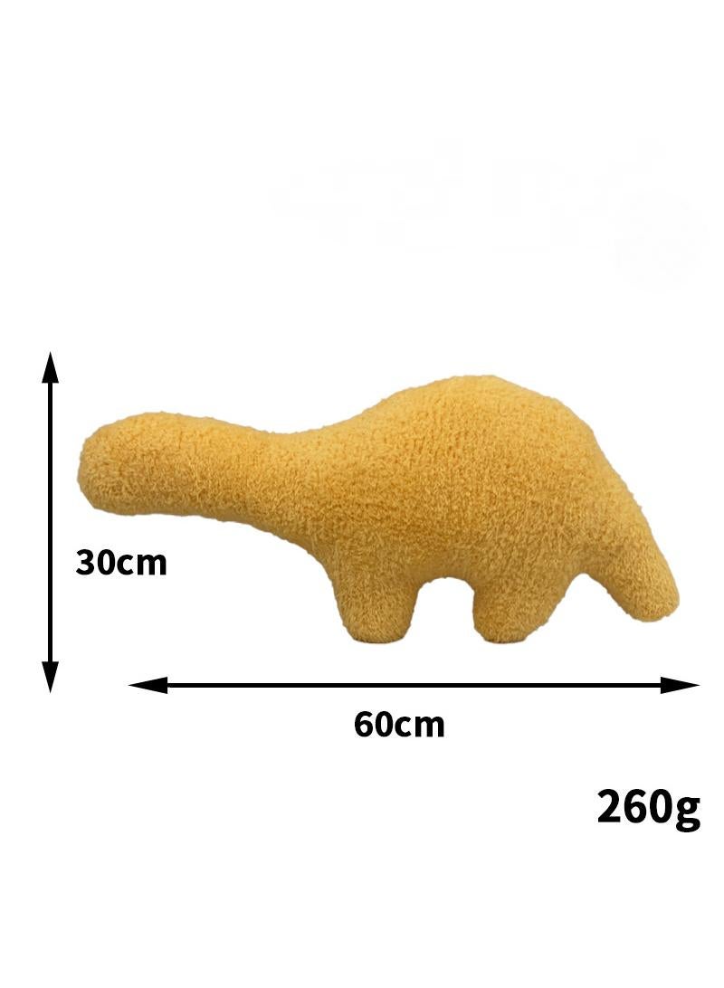 general Dino Nugget Plush Pillow - Funny Chicken Nugget Stuffed Toy, Decorative Throw Pillow for Kids Room, Perfect Birthday Gift for Kids, Teens & Adults - Image 2