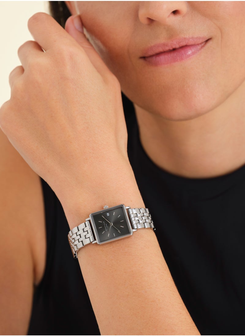 RoseField Rosefield Boxy XS Grey Steel Silver Women Watch - BGSSS-Q051  - Image 3