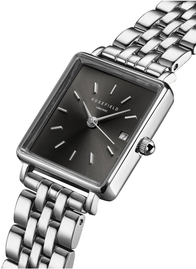 RoseField Rosefield Boxy XS Grey Steel Silver Women Watch - BGSSS-Q051  - Image 2