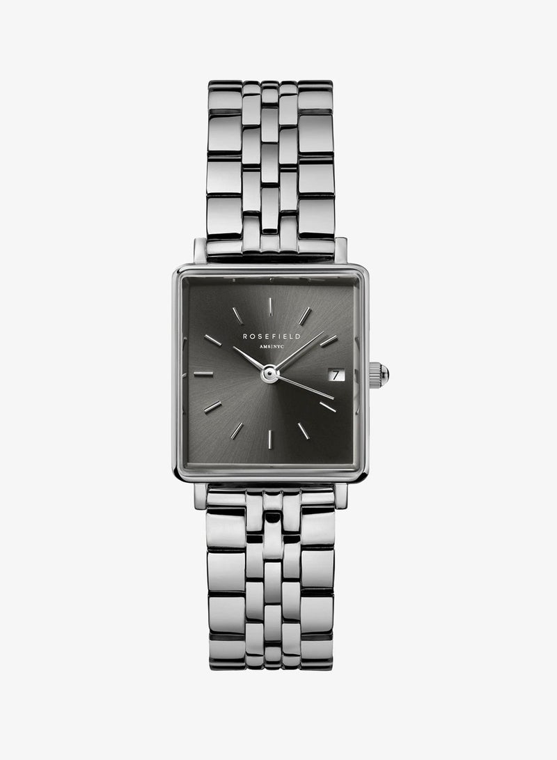 Rosefield Boxy XS Grey Steel Silver Women Watch - BGSSS-Q051 - Image 1