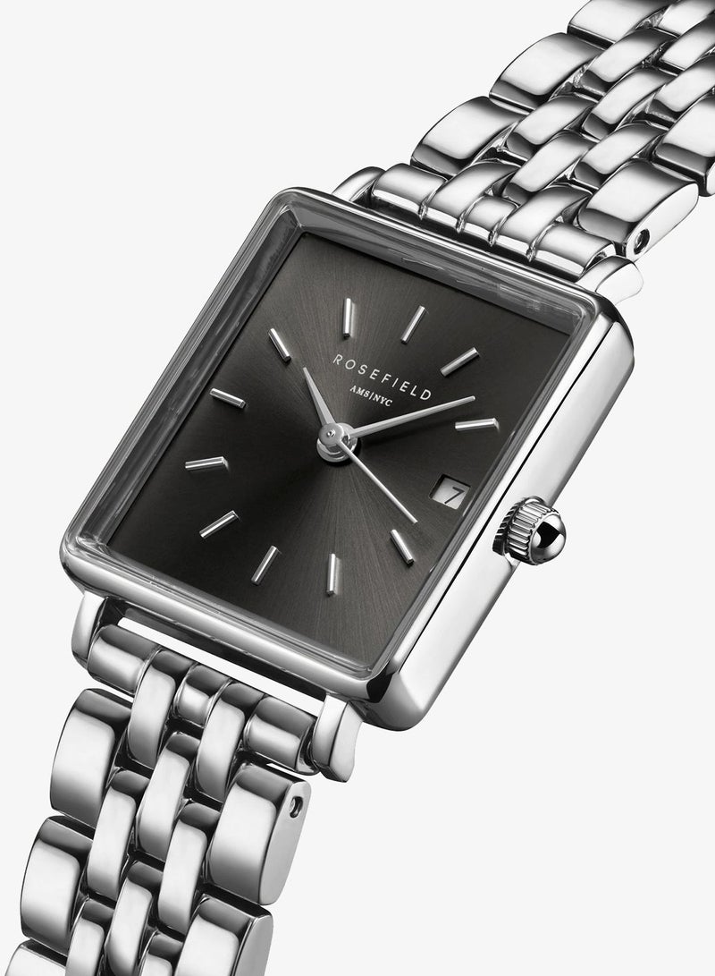 Rosefield Boxy XS Grey Steel Silver Women Watch - BGSSS-Q051 - Image 2