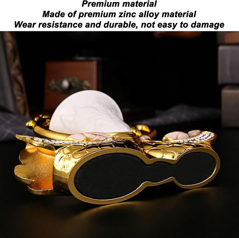Swan Shape Spoon Holder with 6 Spoons, Elegant Zinc Alloy Dinnerware Set for Coffee Fruits Desserts, Mirror Polished Craft (#1) - Image 5