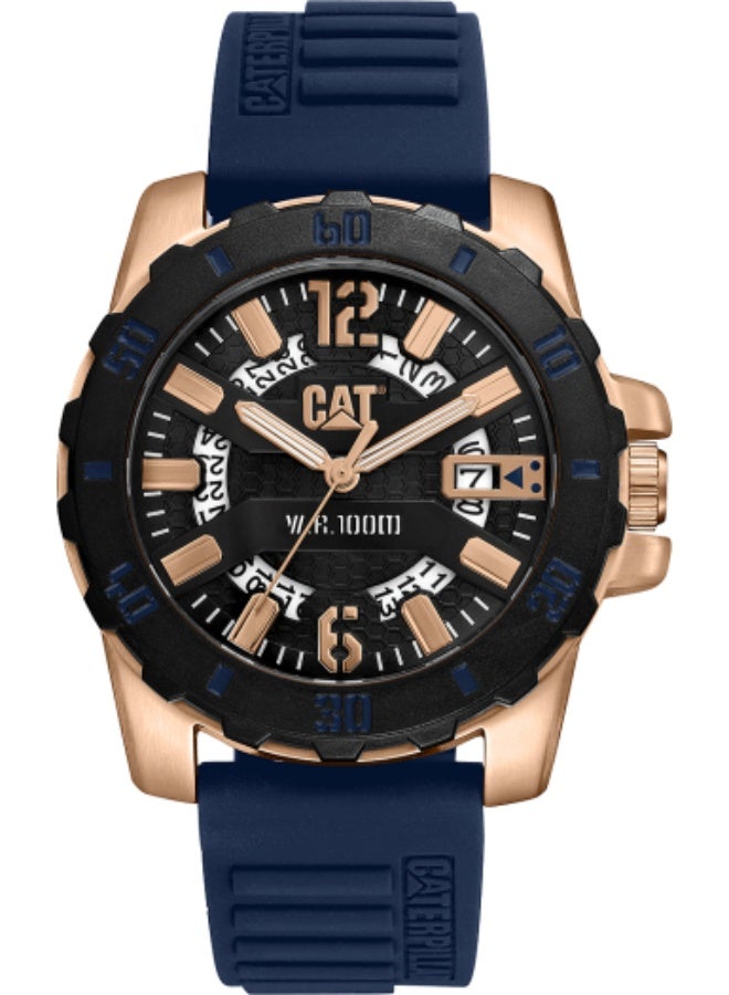 CAT Steel Barricade watch blue rose gold AR.191.26.639