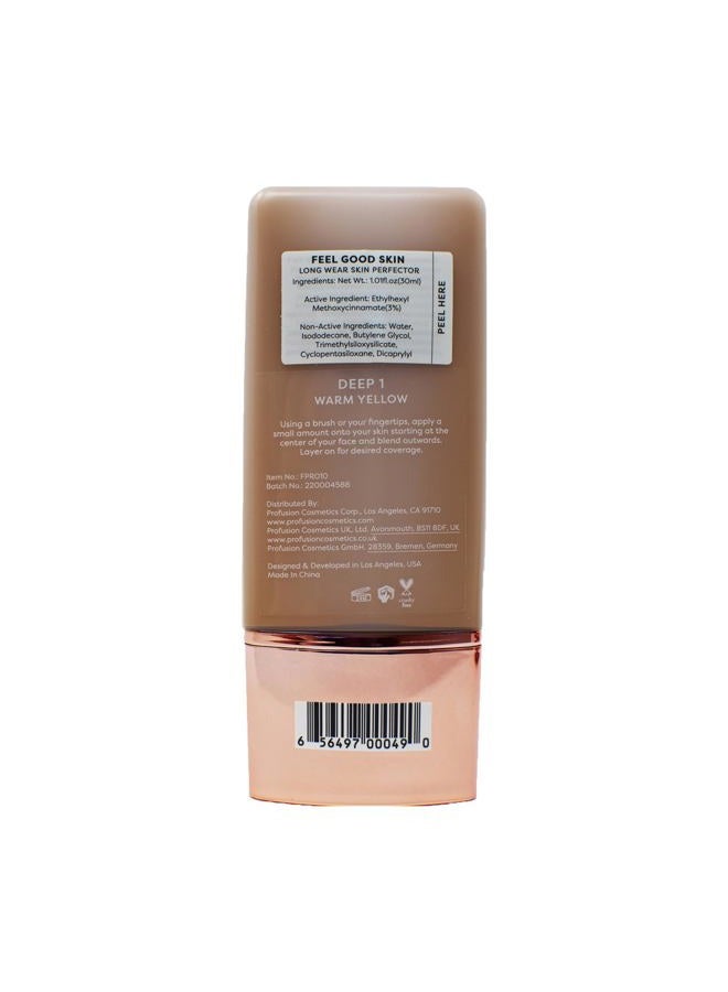 Profusion Cosmetics Lightweight Liquid Foundation for a Flawless and Elegant Radiance, Breathable Makeup for Improves Uneven Skin Tone, Cruelty-Free - Deep 1 - Image 4