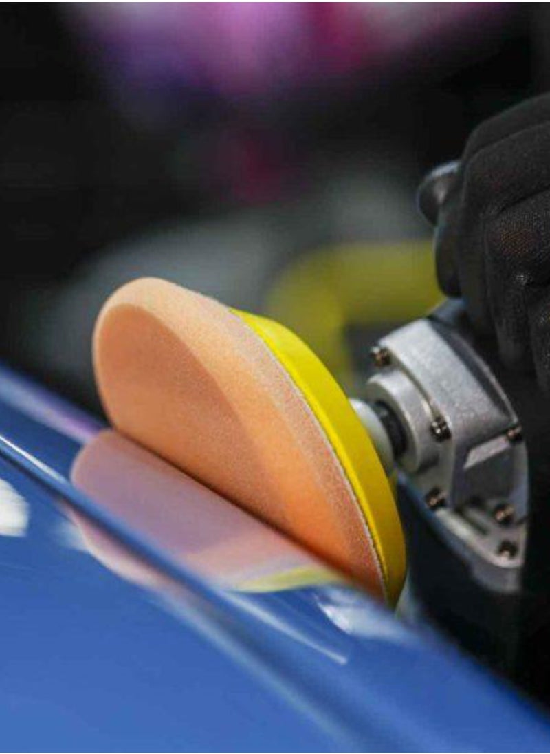 RHINOMOTIVE RHINOMOTIVE - SUPERIOR CUTTING PAD 100MM Long lasting foam Orange  - Image 4