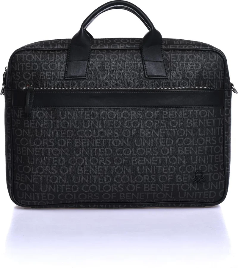 يونايتد كولورز أوف بينتيون BNT_971 Mono Black Men's Briefcase