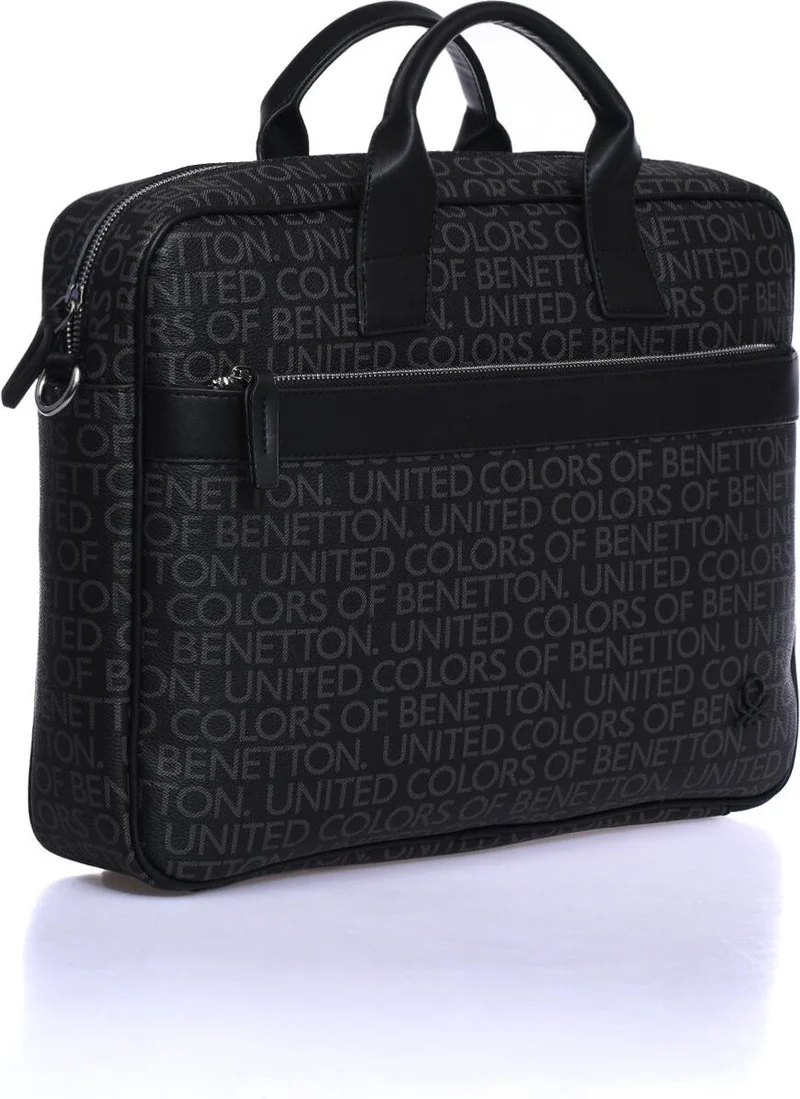 يونايتد كولورز أوف بينتيون BNT_971 Mono Black Men's Briefcase