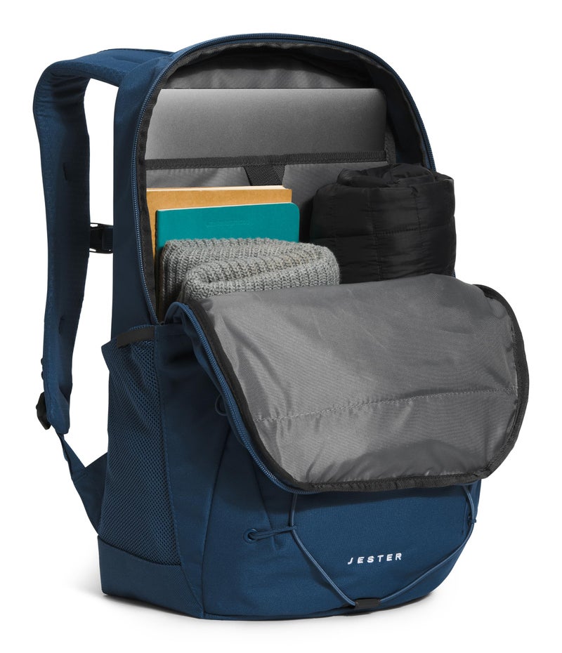 The North Face Jester Everyday Laptop Backpack | Commuter Daypack with Water Repellent Finish, 16" Laptop Sleeve, Huge Main Compartment, Shady Blue/TNF White-NPF, One Size - Image 5