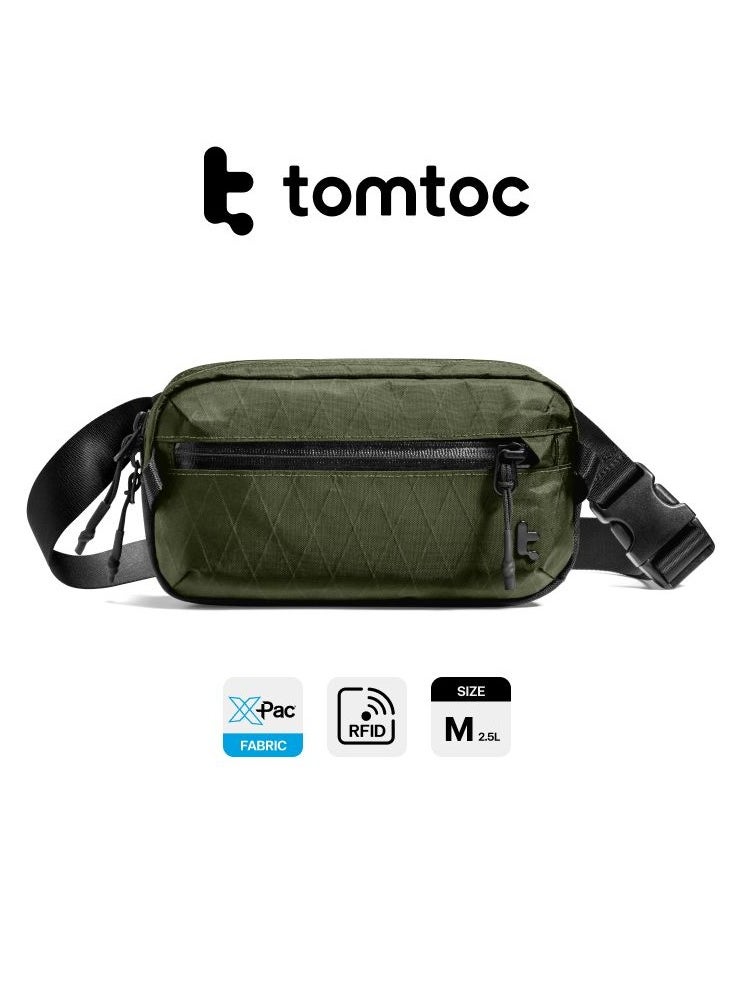 Tomtoc - Aviator-T35 1.5L Sling Bag with RFID Blocking, Crossbody Bag Chest Shoulder Pack for Men and Women, Water-resistant Lightweight Carry Casual Bag for Travel, Daily Use - Image 1