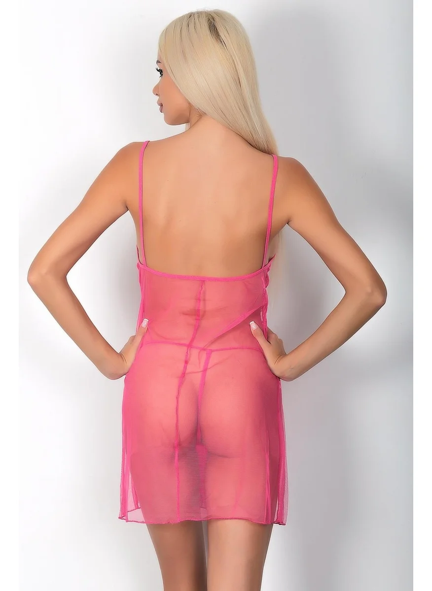 Phevos Lace Detailed 2-Piece Nightgown Set