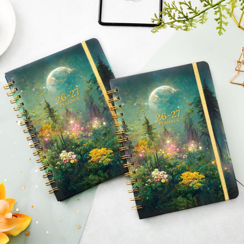 Pinchoco Planner 2026-2027 - Academic Planner 2026-2027, Jul. 2026 - Jun. 2027, 6.3" x 8.4", Weekly and Monthly with Tabs, 26-27 Calendar Planner, Hardcover, Inner Pocket, Thick Paper - Image 2
