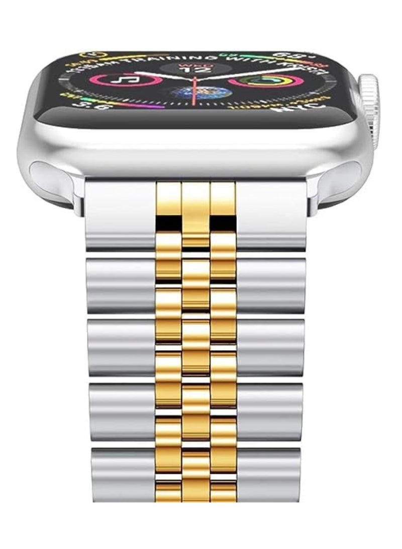 ELTRAZONE Replacement Band Compatible with Apple Watch 45mm / 44mm / 42mm, Stainless Steel Solid Strap Metal Bracelet for Apple Watch Series 7 6 5 4 3 2 SE - Image 4