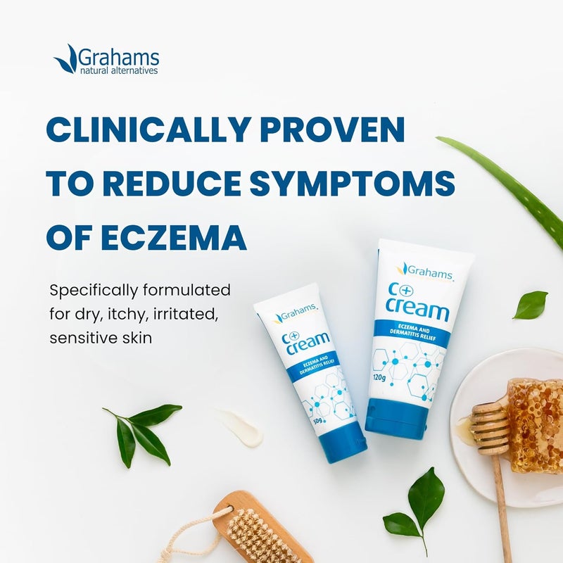 Grahams Natural C+ Cream Eczema Psoriasis & Dermatitis Relief - Image 3