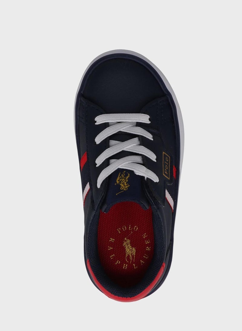POLO RALPH LAUREN - Youth Rexley Lace Up Sneakers - Image 1