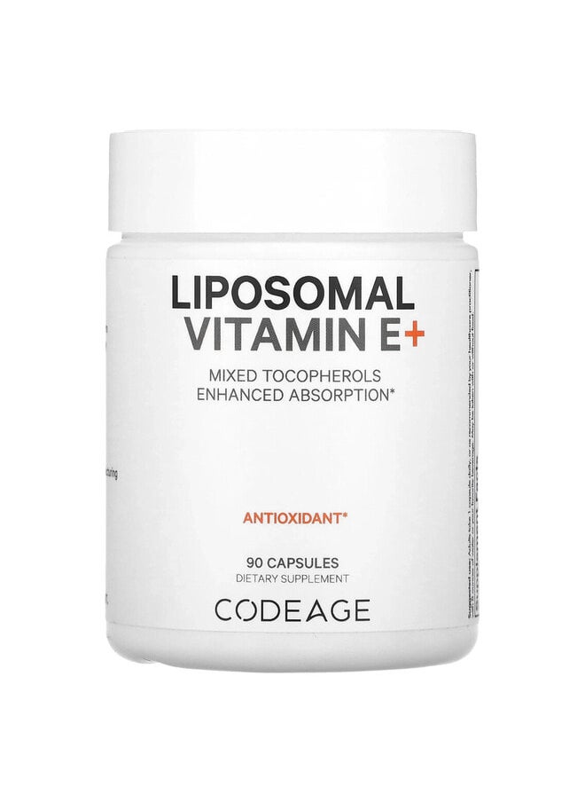 Codeage Liposomal Vitamin E+, 90 Capsules  - Image 1