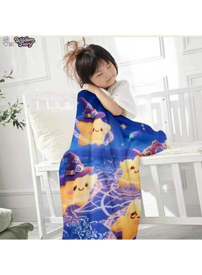 general Wisdom Fairy (latest) flannel thin blanket (warm and comfortable, suitable for sleep, game use, dust and sandproof) 150cm*200cm - 24 - Image 1