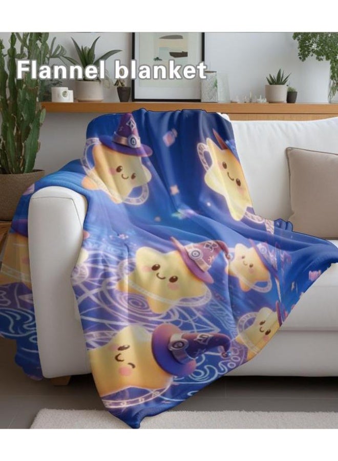 general Wisdom Fairy (latest) flannel thin blanket (warm and comfortable, suitable for sleep, game use, dust and sandproof) 150cm*200cm - 24 - Image 4