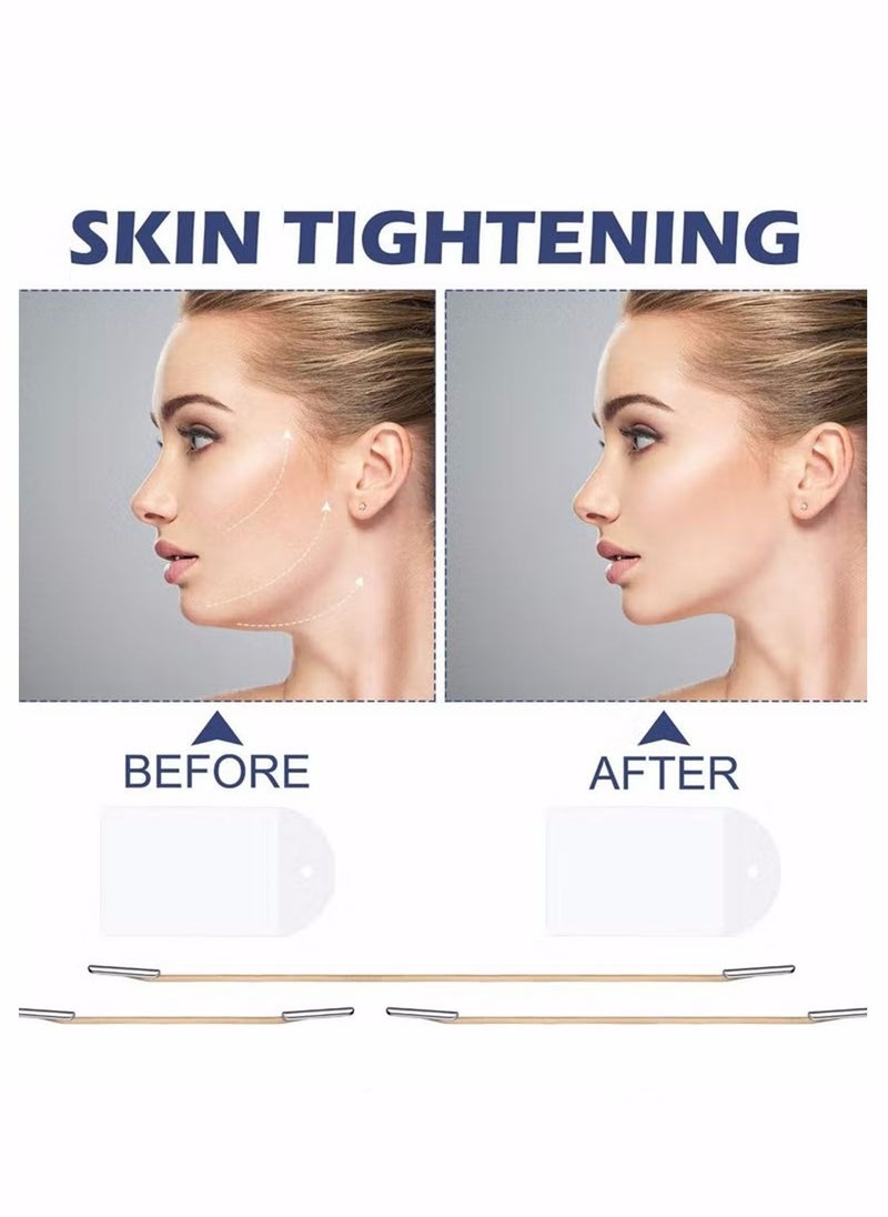 Generic - 40 Pcs Face Lifting Tapes with 8 Pcs Lifting Rope Sets Invisible Face Lift Tape Instant Face Lift Sticker Adhesive Lifting Patch Quick Face Lifting Band Neck Eye Lift Tape for Women Face Beauty - Image 1