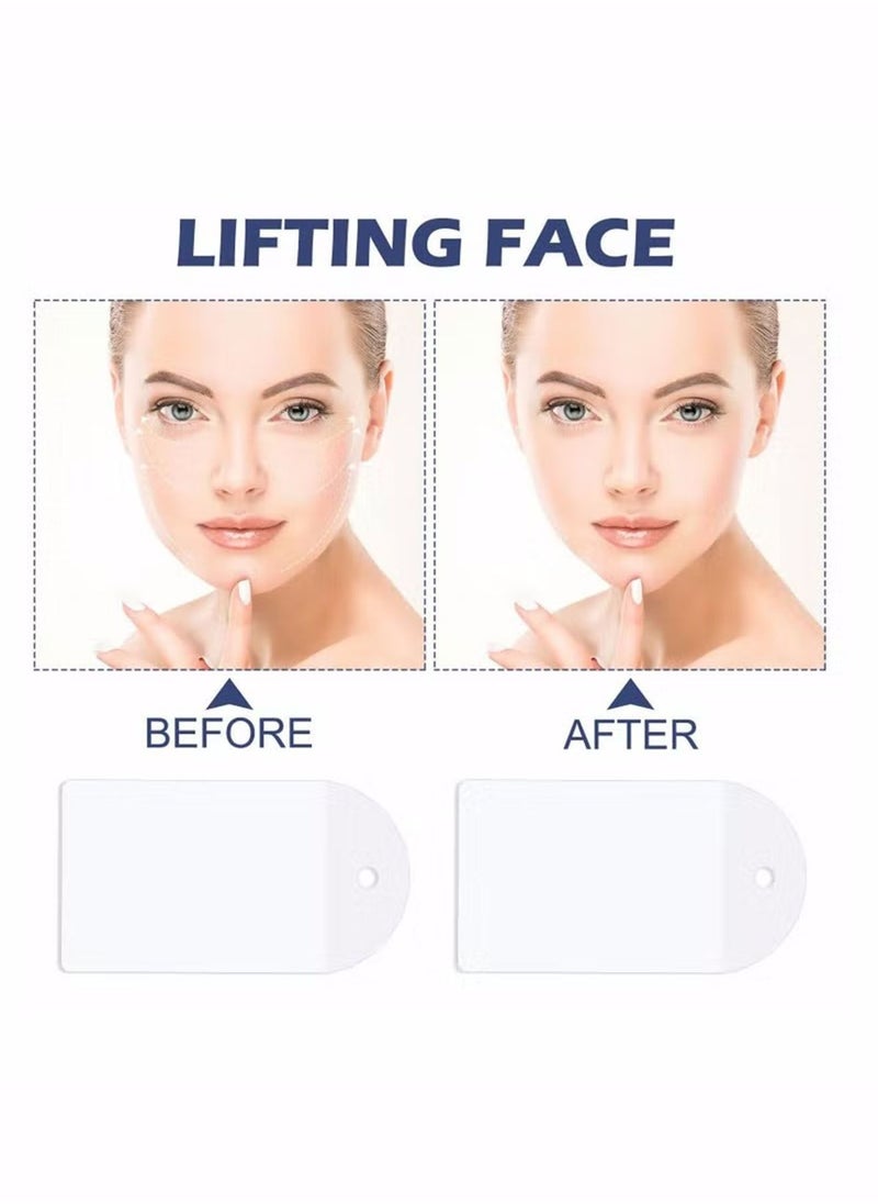 Generic - 40 Pcs Face Lifting Tapes with 8 Pcs Lifting Rope Sets Invisible Face Lift Tape Instant Face Lift Sticker Adhesive Lifting Patch Quick Face Lifting Band Neck Eye Lift Tape for Women Face Beauty - Image 1