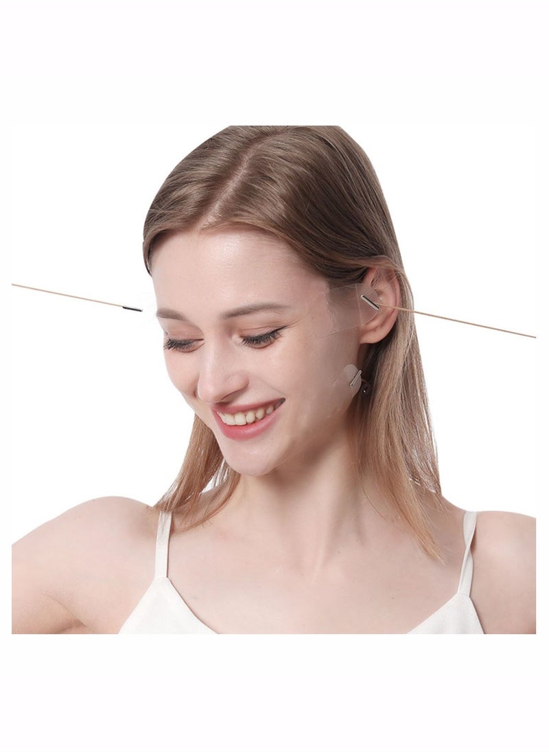 Generic - 40 Pcs Face Lifting Tapes with 8 Pcs Lifting Rope Sets Invisible Face Lift Tape Instant Face Lift Sticker Adhesive Lifting Patch Quick Face Lifting Band Neck Eye Lift Tape for Women Face Beauty - Image 1