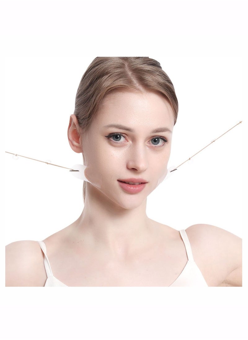 Generic - 40 Pcs Face Lifting Tapes with 8 Pcs Lifting Rope Sets Invisible Face Lift Tape Instant Face Lift Sticker Adhesive Lifting Patch Quick Face Lifting Band Neck Eye Lift Tape for Women Face Beauty - Image 1