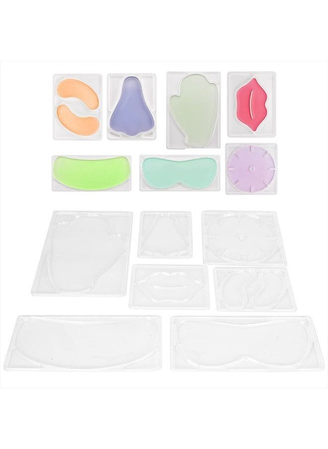 ZJchao - 7 Types Facial Mask Mold, Mask Making Plate Reusable Face Mask Patch Molds DIY Facial Mask Machine Maker Accessories for Beauty Salon(Without Mask Machine) - Image 1