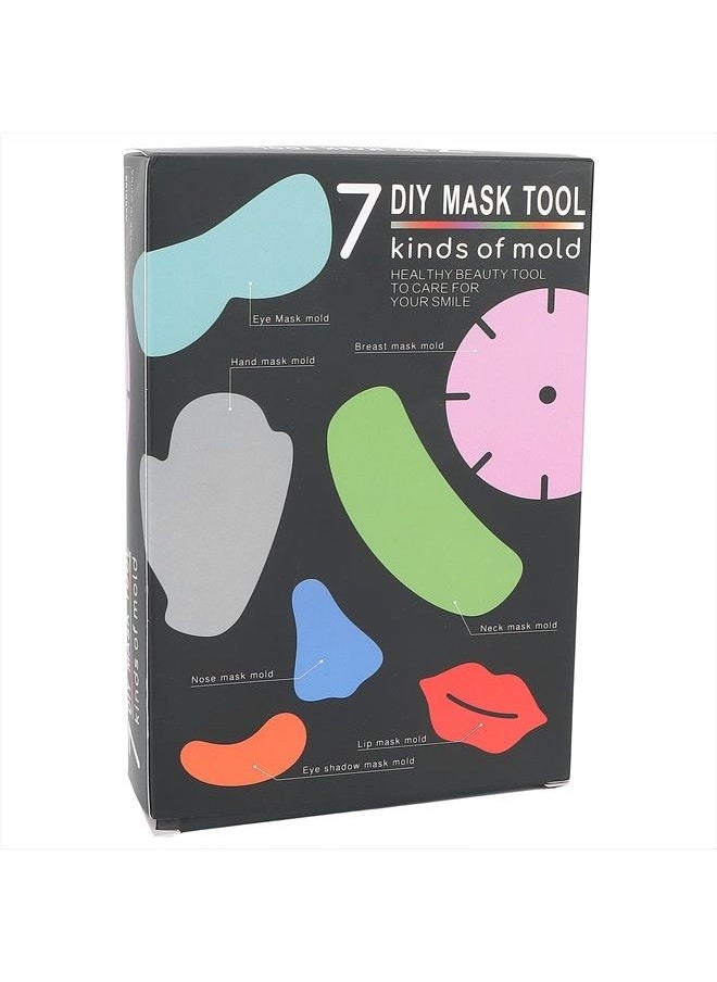 ZJchao - 7 Types Facial Mask Mold, Mask Making Plate Reusable Face Mask Patch Molds DIY Facial Mask Machine Maker Accessories for Beauty Salon(Without Mask Machine) - Image 1