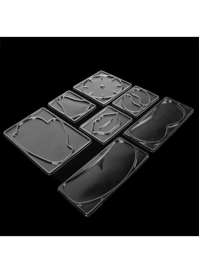 ZJchao - 7 Types Facial Mask Mold, Mask Making Plate Reusable Face Mask Patch Molds DIY Facial Mask Machine Maker Accessories for Beauty Salon(Without Mask Machine) - Image 1