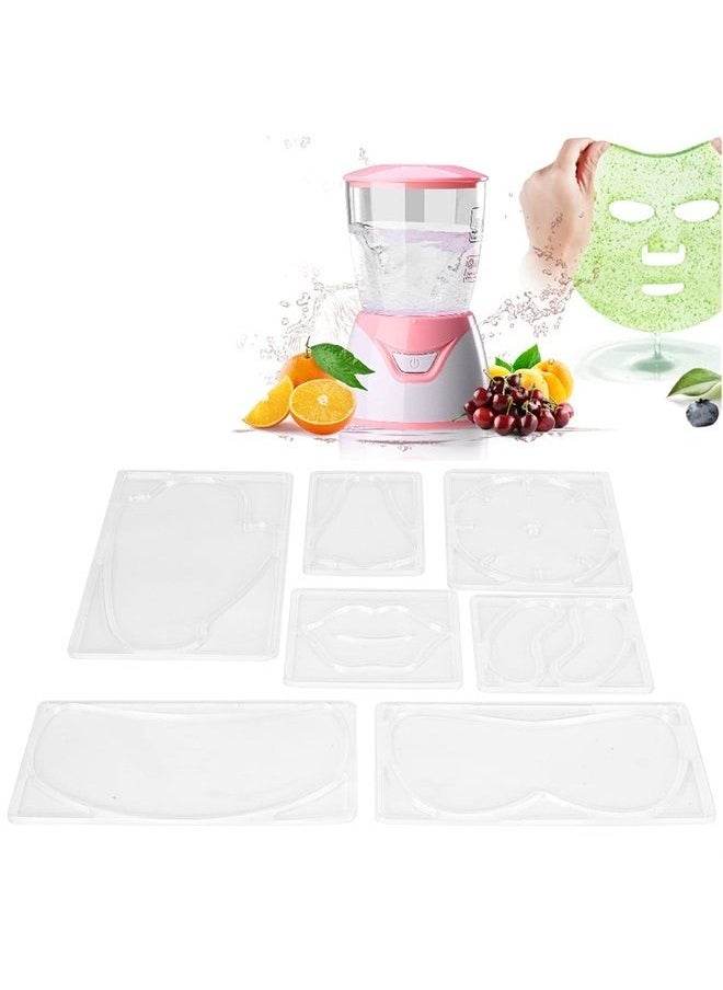 ZJchao - 7 Types Facial Mask Mold, Mask Making Plate Reusable Face Mask Patch Molds DIY Facial Mask Machine Maker Accessories for Beauty Salon(Without Mask Machine) - Image 1
