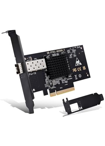NICGIGA 10Gb SFP PCI-e Network Card, 82599(X520-DA1) Controller, 10Gbps Ethernet Adapter, 10Gbe SFP+ Port, 10G NIC Card, Support Windows/Windows Server/VMware - Image 1