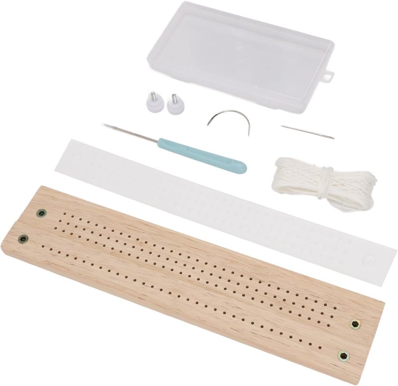 Book Binding Kit, Adjustable Punch Guide Bookbinding Supplies Set, Binding Tool with 15m Wax Rope, Ideal for Journals Scrapbooks DIY Paper Art - Image 2