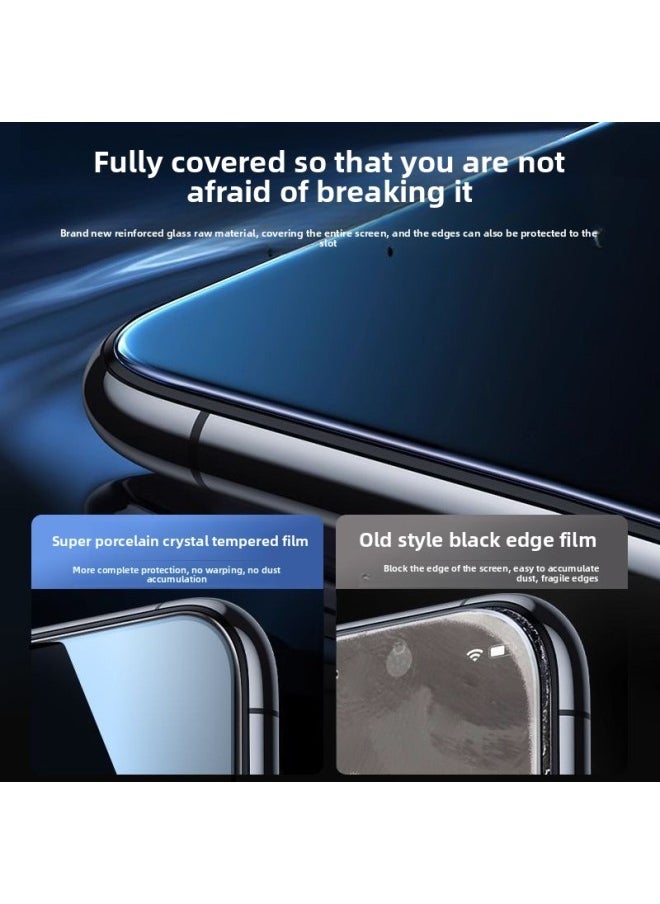 For Iphone16 Tempered Film 15Pro Full Screen For Iphone14promax Phone Film Plus/X/HD 13/12/11-Color:Diamond Film [anti-fall * Explosion-proof] 4 HD-Dimensions:For Iphone11Pro(5.8 Inch)  - Image 2