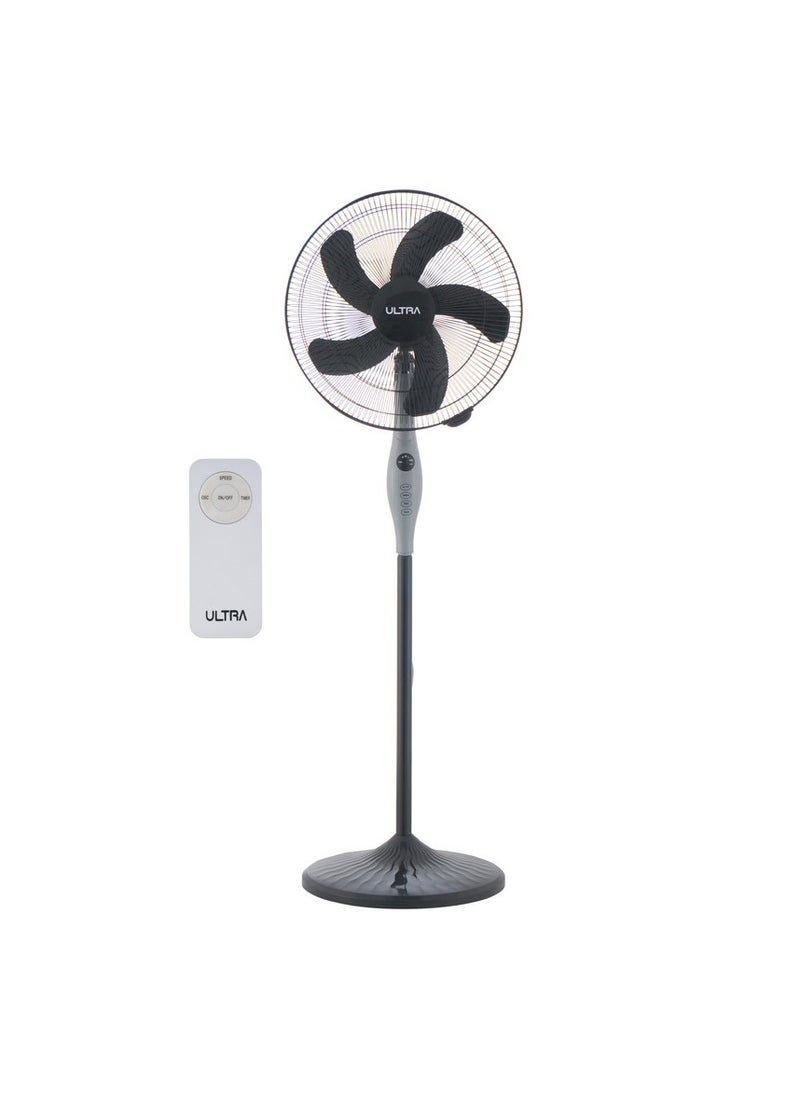 Ultra ULTRA Stand Fan, 18 Inch, Black and Grey- UFS18RE2 