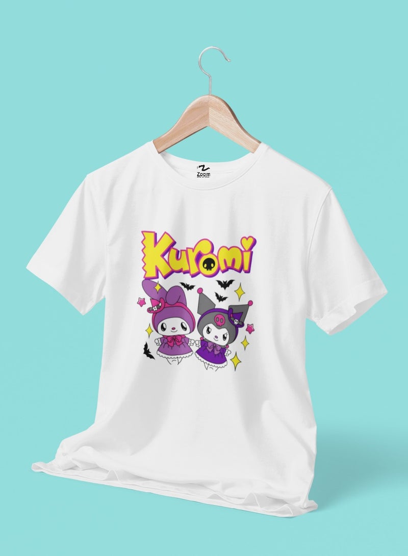 ZOOM Kuromi With My Melody T-Shirt Design For Kids