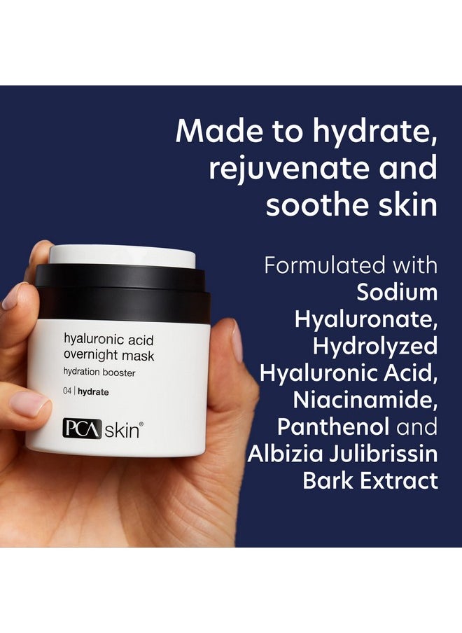 PCA SKIN Hyaluronic Acid Overnight Face Mask Night Skincare Face Mask Helps Boost Skin Radiance And Hydrates Skin Overnight Best For Dry Oily Normal Combination And Sensitive Skin 1.8 Oz Jar  - Image 4