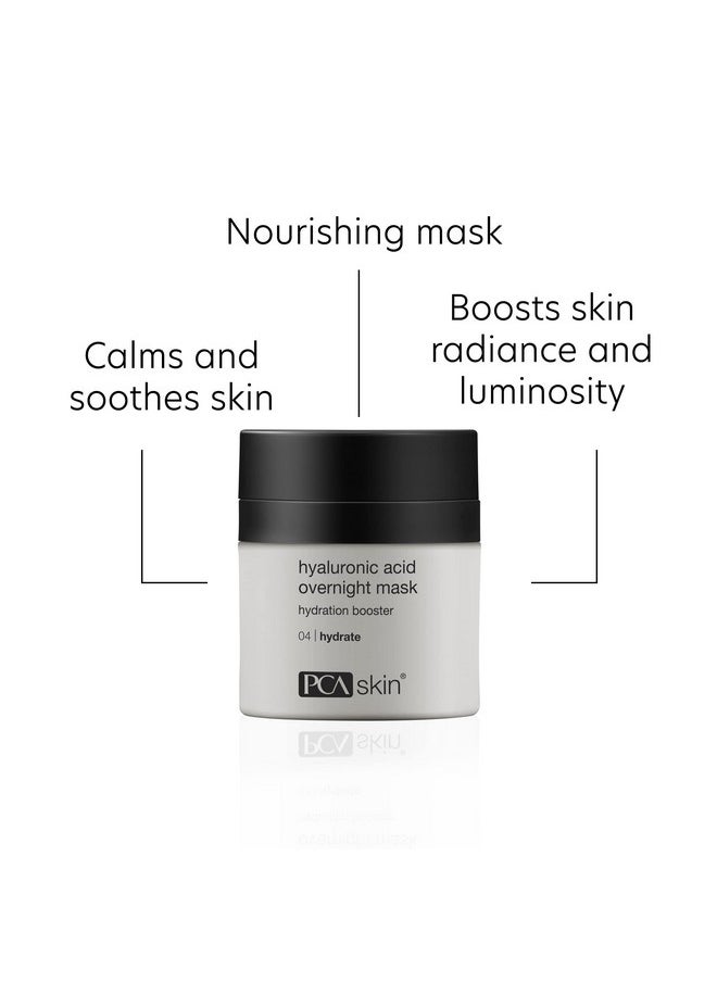 PCA SKIN Hyaluronic Acid Overnight Face Mask Night Skincare Face Mask Helps Boost Skin Radiance And Hydrates Skin Overnight Best For Dry Oily Normal Combination And Sensitive Skin 1.8 Oz Jar  - Image 3