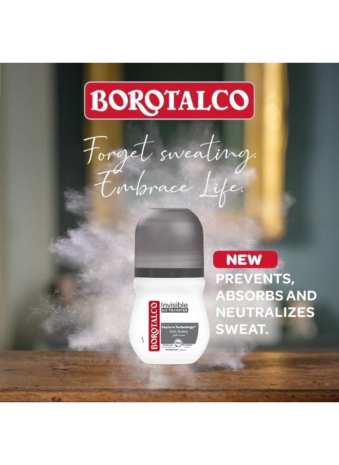 Borotalco Deodorant Invisible Roll On 50ml  - Image 3