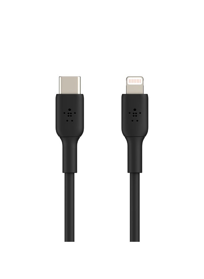 بيلكين كابل USB-C إلى لايتنينج (كابل شحن سريع لأجهزة آيفون 14 و13 و12 أو الإصدارات الأقدم) كابل بوست شارج معتمد من MFi بطول 1 متر أسود - Image 2