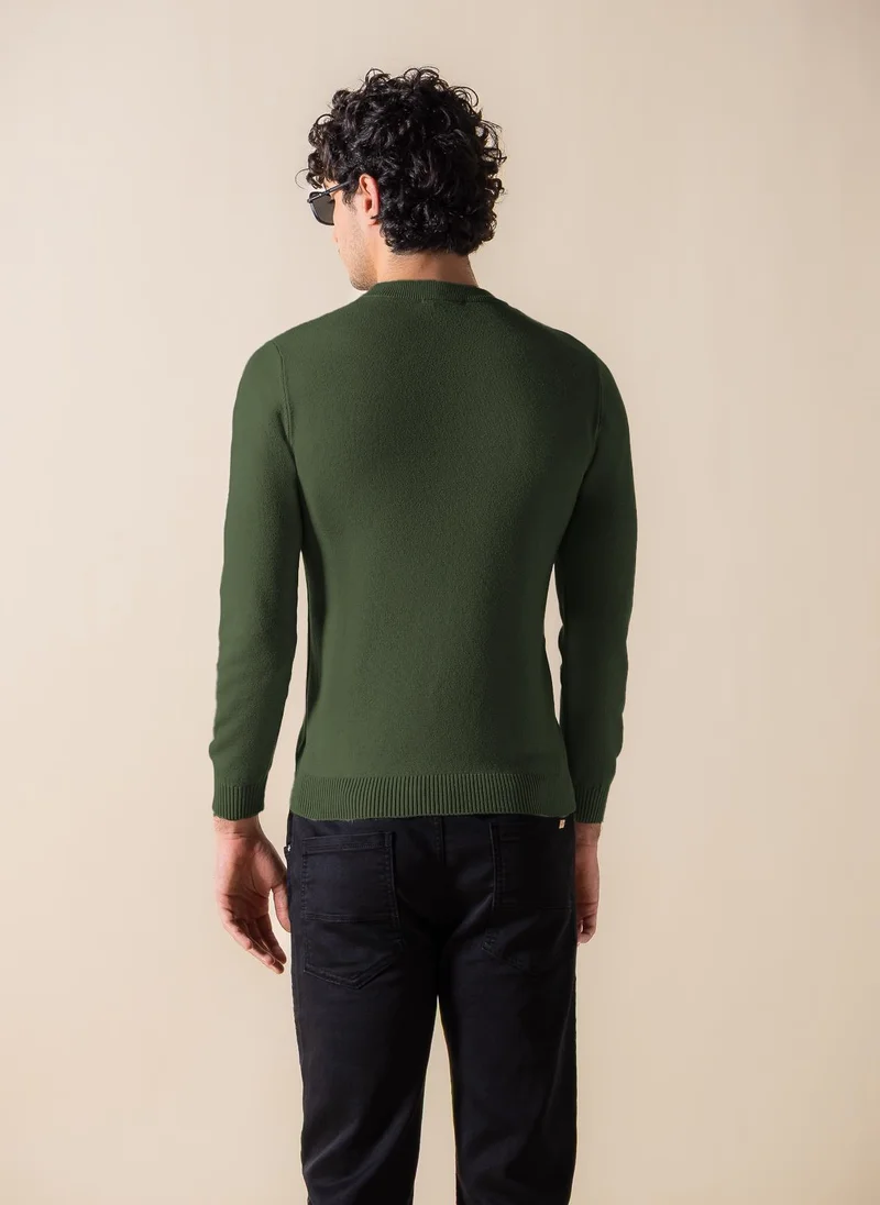 SHAPES KNITTED SLIM SWEATER